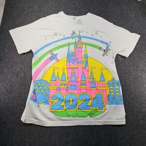 Walt Disney World Parks  2024 Bright Neon  T-Shirt size XXL